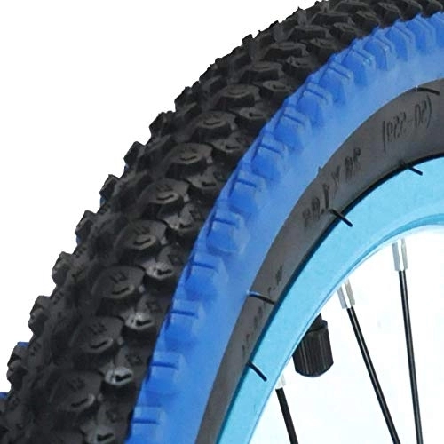 Neumáticos de bicicleta de montaña : HZPXSB 26 * 1.95 neumático de Goma de Poliuretano 26x1.95 Montaña Bici del Camino de neumáticos Ruedas de Bicicleta de Ciclo de Piezas ultraligeros Duradero (Color : Blue)