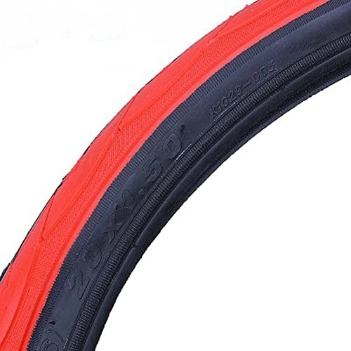 Neumáticos de bicicleta de montaña : LXRZLS Neumático de la Bicicleta de Color 20 14 Borde 20 * 14 * 1, 5 Neumáticos 1, 75 Ultraligero 290g BMX Bicicleta Plegable del Bolsillo de Bicicleta de montaña de 20 Kid Pneu (Color : Red)