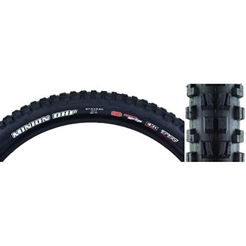Neumáticos de bicicleta de montaña : Maxxis Minion Dhf neumático para bicicleta de montaña unisex, Negro