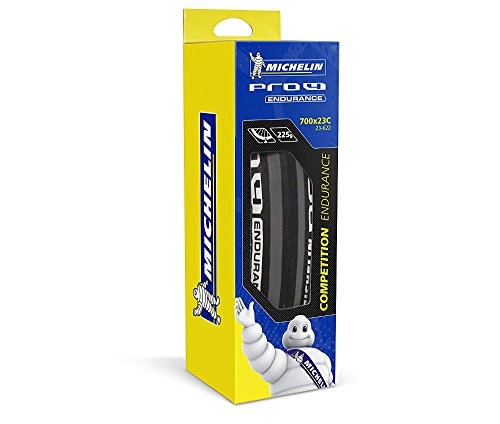 Neumáticos de bicicleta de montaña : Michelin Pro 4 Endurance Cubierta, Adultos Unisex, Negro, 700X23