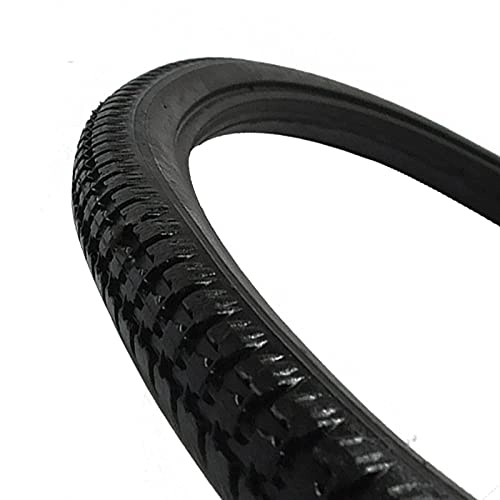 Neumáticos de bicicleta de montaña : Neumático de Bicicleta de Carretera de Engranaje Fijo sólido MTB Negro 26 * 1 3 / 8 Neumático de Bicicleta sin cámara de Ciclismo FAYLT