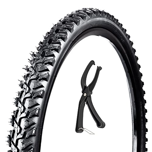 Neumáticos de bicicleta de montaña : Neumático de bicicleta de montaña de 24 / 26 pulgadas con palancas para neumáticos de bicicleta 24 / 26x1.95 pulgadas Neumático de ciclo de repuesto de 26x2.1 pulgadas Más agarre (Size : 26 * 2.1) ( 26*