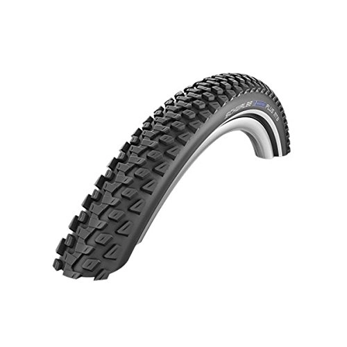 Neumáticos de bicicleta de montaña : Neumáticos de MTB Schwalbe Marathon Plus 27.5 ", cordón de alambre, neumático Reflex negro de 26 pulgadas Mountian para bicicleta
