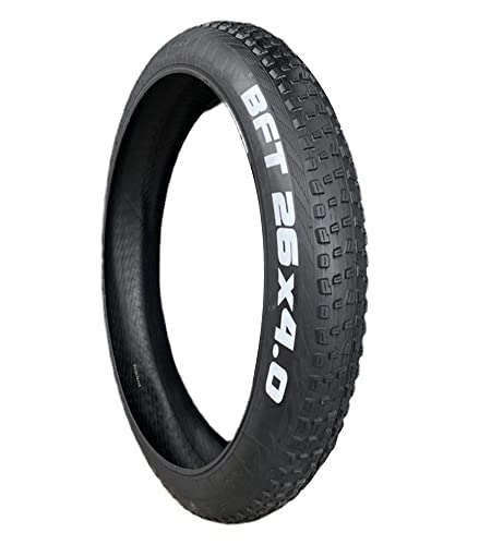 Neumáticos de bicicleta de montaña : Neumáticos para bicicleta gruesa de 20 / 26x4, 0 pulgadas, neumático grueso antideslizante para bicicleta de montaña y playa para moto de nieve eléctrica (Size : 26x4.0in tire)