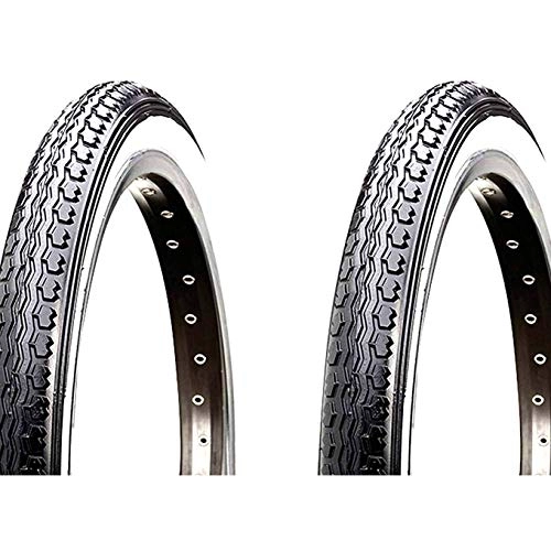 Neumáticos de bicicleta de montaña : ONOGAL 2X Cubierta Kenda Neumatico Negro y Blanco 26" x 1 1 / 2 650B 40-584 Bicicleta 3581