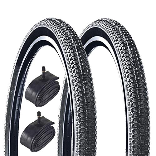 Neumáticos de bicicleta de montaña : Oxford Tracer 26" x 1.95 Mountain Bike Tyres with Schrader Inner Tubes (Pair)