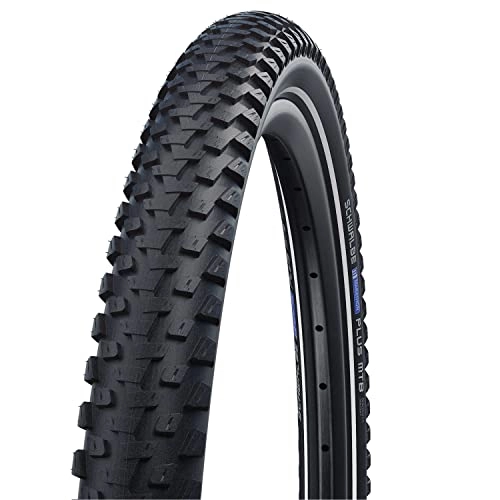 Neumáticos de bicicleta de montaña : Schwalbe Marathon Plus MTB Neumáticos, Unisex Adulto, Negro, 26x2.10