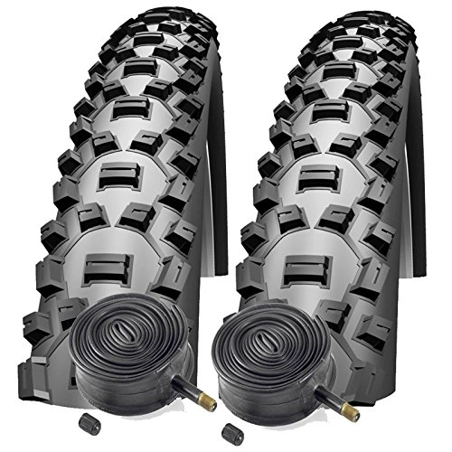 Neumáticos de bicicleta de montaña : Schwalbe Nobby Nic 26" x 2.1 Mountain Bike Tyres with Schrader Tubes (Pair)