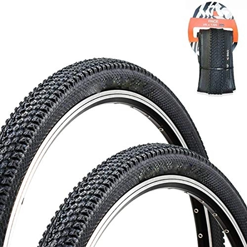 Neumáticos de bicicleta de montaña : SUSHOP Mountain Bike Protection Neumático para Bicicleta De Montaña, Color Negro, Sin Tubo, Plegable, MTB Performance Tire (2 Piezas), 26x1.95