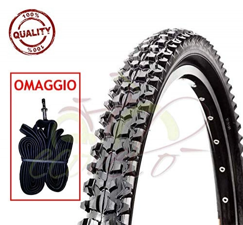 Neumáticos de bicicleta de montaña : Union Rueda + cmara de Aire 26 x 2.125 MTB (57-559) Mountain Bike neumtico Bicicleta