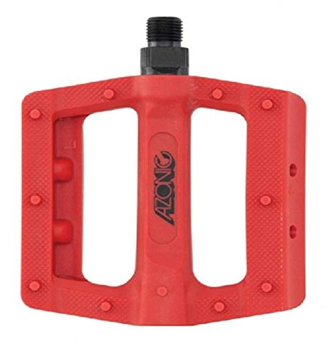 Pedales de bicicleta de montaña : Azonic 3056-762 Red One Size Shoo-In Pedal by AZONIC