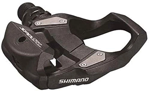 Pedales de bicicleta de montaña : SHIMANO Pedal RS500 SPD-SL con Calas SM-SH11, Adultos Unisex, Negro, ESTANDAR
