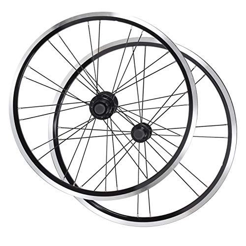 Ruedas de bicicleta de montaña : Aleación de aluminio delantero 2 trasero 4 rodamientos V-Brake rueda conjunto 20 pulgadas bicicleta de montaña plegable