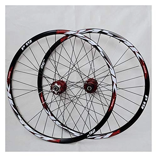 Ruedas de bicicleta de montaña : CHUDAN Juego de ruedas de bicicletas de montaña, 29 / 26 / 27, 5 pulgadas de la rueda de bicicleta (frontal + posterior) 26in
