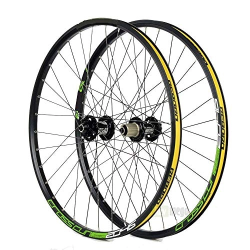 Ruedas de bicicleta de montaña : Gimitunus Ruedas de Carretera MTB de Disco de Bicicleta de 26"Wheelset (Color : Negro)