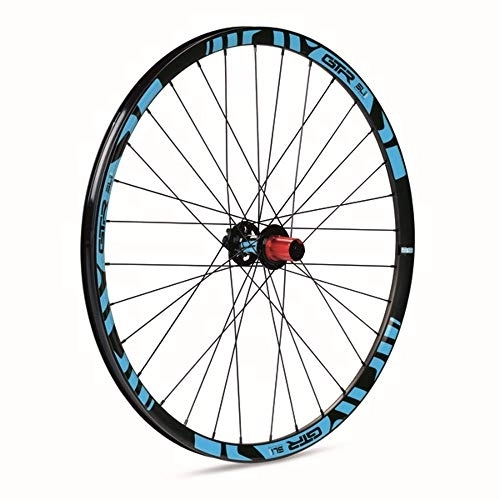 Ruedas de bicicleta de montaña : GTR GTR-SL Rueda delantera para MTB, unisex adulto, azul, 27.5" x 20 mm