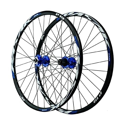 Ruedas de bicicleta de montaña : VPPV Ruote MTB 26 Pollici 27, 5", Lega Alluminio 29ER Ruote Biciclette Cerchio Ciclismo Freno a Disco per 7 / 8 / 9 / 10 / 11 Velocità (Color : Azul, Size : 26 Inch)