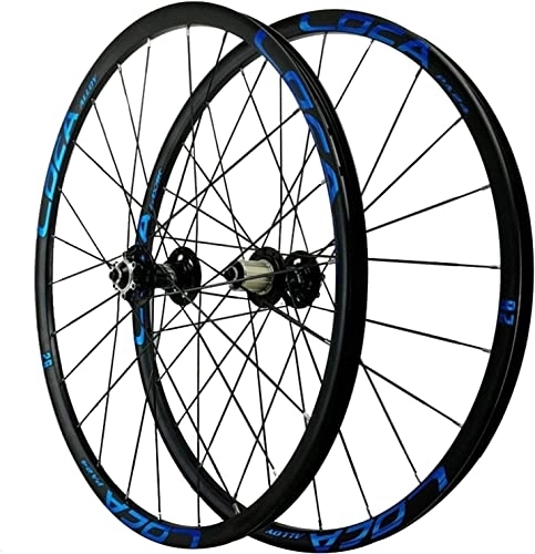 Ruedas de bicicleta de montaña : Wheelset Ruedas de Ciclismo, Rueda de liberación rápida de montaña Six Nail Disc Wheel de Aluminio Aluminio Ultralight Rim 26 / 27.5"Ruedas Road Wheel (Color : Black Hub, Size : 26inch)