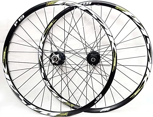 Ruedas de bicicleta de montaña : ZECHAO Juego de ruedas de bicicleta de montaña de 26 / 27.5 / 29 pulgadas, 7-11 velocidades de casete de freno de disco de aleación de aluminio delantero 2 trasero 4 rodamientos juego de ruedas de