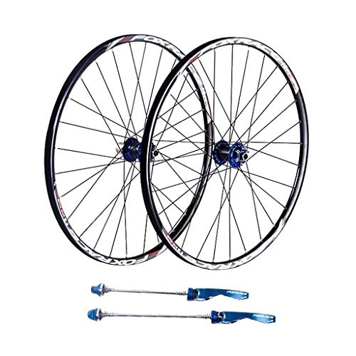 Ruedas de bicicleta de montaña : ZNND Juego De Ruedas De Bicicleta Mountain Wheel Cycling Brake Cubos Azules Y Calcomanas Solo Ruedas, 26 Pulgadas, 27.5 Pulgadas 7, 8, 9, 10 Velocidad (Size : 27.5inch)