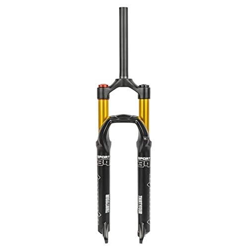 Tenedores de bicicleta de montaña : 26 27, 5 29 pulgadas MTB Horquilla de suspensión neumática XC Horquillas delanteras para bicicleta de montaña Recorrido 100 mm 1-1 / 8 "Control de hombro Freno de disco QR para neumáticos 2.4 Magnesio +