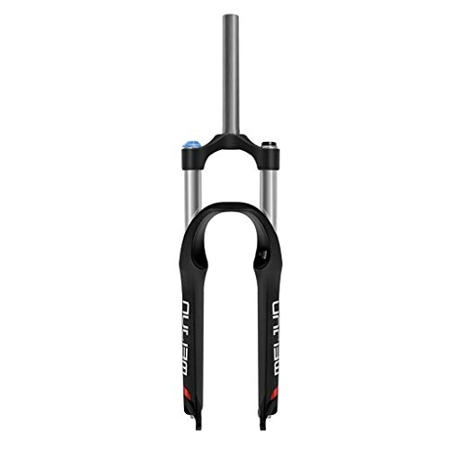 Tenedores de bicicleta de montaña : 26 Pulgadas Hidráulico Montaña Horquilla de suspensión Aleación de Aluminio Amortiguador Horquilla de Bicicleta Viaje 150mm (Color : Black)