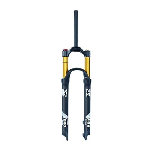 Tenedores de bicicleta de montaña : Aleación de Magnesio 26 / 27, 5 / 29 Pulgadas Aire Horquilla Delantera, Bicicleta de Montaña Horquillas Liberación Rápida de 9 Mm Recto (Color : Straight Manual Lockout, Size : 27.5)
