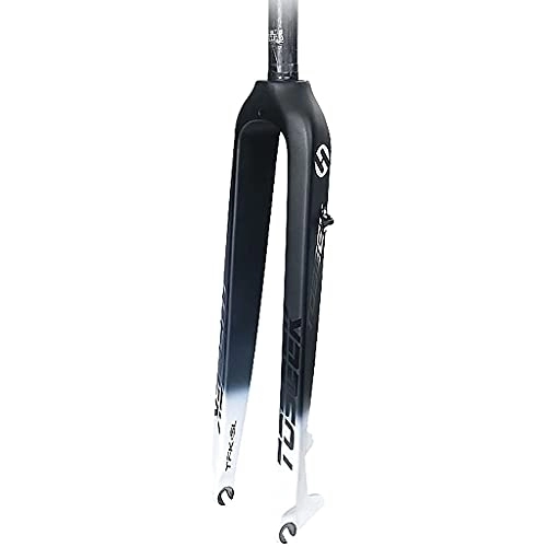 Tenedores de bicicleta de montaña : Auoiuoy 26 / 27.5 / 29 Pulgadas de Fibra de Carbono Bicicleta de montaña Frente de Bicicleta 28.6mm Tubo Recto, 9MM Freno de Disco de liberación rápida, C-26inch