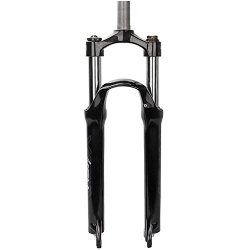 Tenedores de bicicleta de montaña : Auoiuoy Tenedor de suspensión, bifurcación Delantera de Bloqueo para Bicicleta de montaña, Tenedor de aleación de Aluminio de 26 Pulgadas, Black-26inch