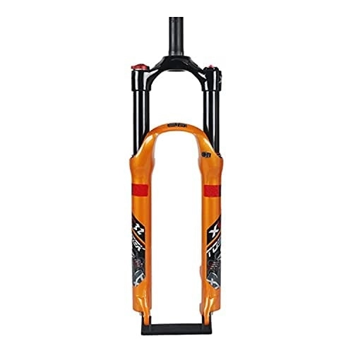 Tenedores de bicicleta de montaña : AWJ Horquilla de suspensión neumática para Bicicleta de montaña, 26 / 27, 5 / 29 Pulgadas, Control de Hombro, Recorrido de 120mm, Freno de Disco, Tubo Recto, Accesorios para Bicicleta