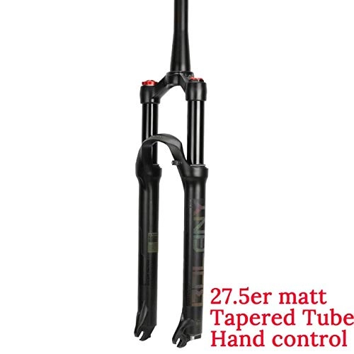 Tenedores de bicicleta de montaña : Bolany MTB Bicicleta Air Fork Supension Rebound Adjustment 26 / 27.5 / 29er Lock Straight Tapered Mountain Fork para Accesorios De Bicicleta 27.5er Mano cónica