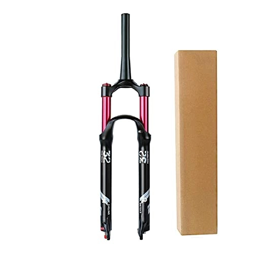 Tenedores de bicicleta de montaña : DPG Horquilla De Control De Hombro MTB 26 27, 5 29 Pulgadas Aluminio 1-1 / 8 ”Tubo Recto Amortiguador De Bicicleta Horquillas De Aire para Bicicleta Suspensión Viaje 140Mm