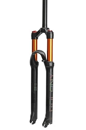 Tenedores de bicicleta de montaña : Dunki Horquilla para Bicicleta con suspensión neumática 26 / 27, 5 / 29er Ajuste de Rebote Bloqueo ABS Recorrido Recto / cónico Horquilla para Bicicleta de montaña de 100 mm (Mano Recta 27, 5er)