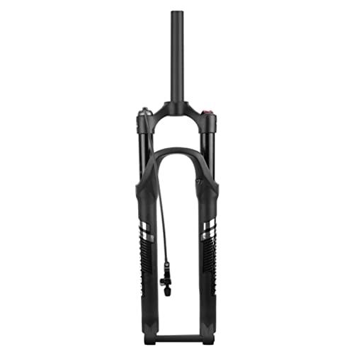 Tenedores de bicicleta de montaña : Horquilla MTB de 26 / 27, 5 / 29 pulgadas, horquillas de suspensión para bicicleta, horquilla de aire de 80mm, ajuste de rebote de viaje, eje pasante, horquilla delantera para bicicleta de montaña d