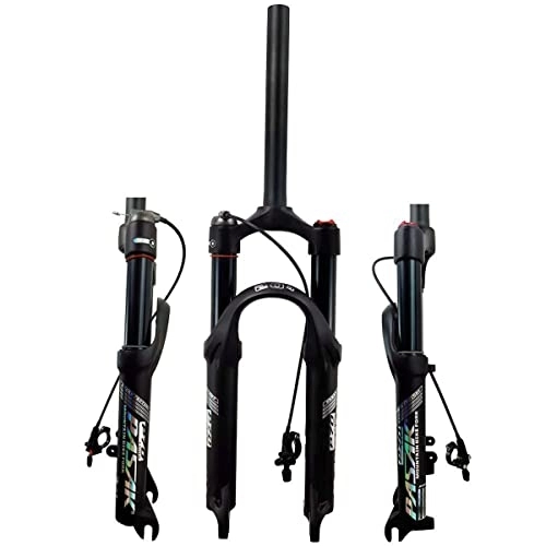 Tenedores de bicicleta de montaña : Horquillas de suspensión de bicicleta Horquilla de suspensión BMX 20 pulgadas 24 pulgadas Horquilla de aire de bicicleta de montaña 1-1 / 8 Freno de disco recto MTB 9 mm QR 80 mm Viaje HL RL para bic