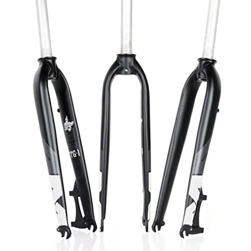 Tenedores de bicicleta de montaña : Horquillas rígidas para bicicleta de montaña 26 27, 5 29 '' Horquilla rígida Freno de disco Aleación de aluminio Horquilla rígida para bicicleta 1-1 / 8 '' Sin rosca Ultraligero QR 9 mm 820 g (Color