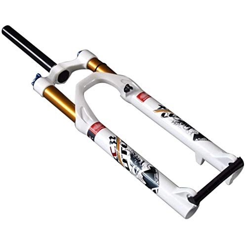Tenedores de bicicleta de montaña : ITOSUI Horquilla de suspensión para Bicicleta de montaña, Amortiguador neumático de aleación de magnesio de 26 Pulgadas, Accesorios para Bicicleta de 1-1 / 8 ", Viaje de 120mm