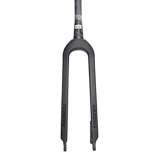 Tenedores de bicicleta de montaña : LSRRYD MTB 26 / 27.5 / 29 Pulgadas Carbon Fibre Horquilla Rígida Freno De Disco Horquilla 1-1 / 2 Horquillas QR 9mm 530g (Size : 29'')