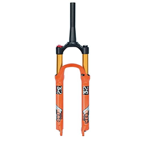 Tenedores de bicicleta de montaña : Mtb 26 / 27.5 / 29 pulgadas Horquillas de suspensión para bicicleta Freno de disco Horquilla de liberación rápida Horquillas para bicicleta Tubo cónico Recorrido de 1-1 / 2 "100 mm Bloqueo manual / remoto