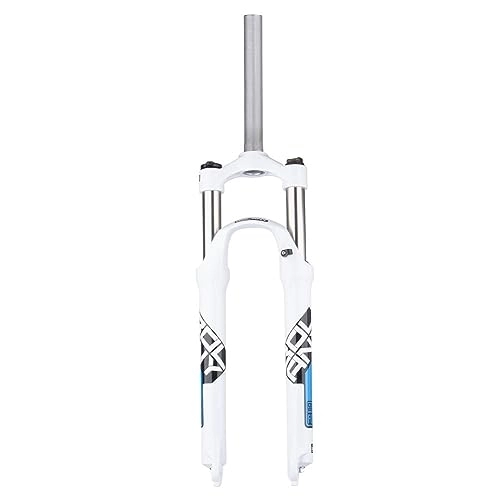 Tenedores de bicicleta de montaña : NESLIN Horquilla para Bicicleta De Montaña, con Sistema De Amortiguación Ajustable, Adecuada para Bicicleta De Montaña / XC / ATV, 29IN-Blanc Bleu