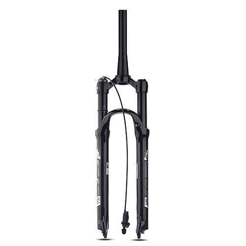 Tenedores de bicicleta de montaña : NESLIN Horquilla para Bicicleta De Montaña, con Sistema De Amortiguación Ajustable, Adecuada para Bicicleta De Montaña / XC / ATV, 29IN-Tapered-Remote-Black