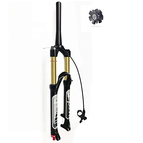 Tenedores de bicicleta de montaña : NZKW Bicicleta Air MTB Amortiguador de Horquilla Delantera 26 / 27.5 / 29 Pulgadas, 1-1 / 8", 9 mm, Horquilla de suspensión de Bicicleta de montaña con Ajuste de Rebote