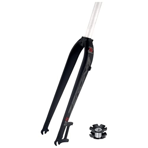 Tenedores de bicicleta de montaña : Pulgadas Horquillas Rígidas For Bicicleta de Montaña de Horquilla de Aleación de Aluminio de 28, 6mm Neumático de Soporte de Freno 26 / 27, 5 / 29, M5 Black