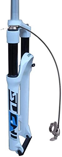 Tenedores de bicicleta de montaña : QMH MTB Horquilla Suspensión para Bicicleta 26" XC Aire Primaveral Tubo Recto 1-1 / 8" Recorrido 100mm Bloqueo Remoto QR 9mm 1870g, A-White
