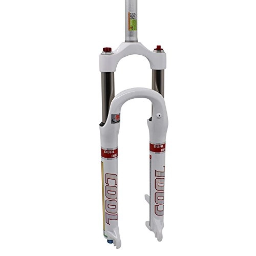 Tenedores de bicicleta de montaña : Roll over image to zoom in DFS Air Fork COOL-RLC(DUAL AIR) Suspension Fork for Mountain Bike Touring White 26 / 27.5 inch