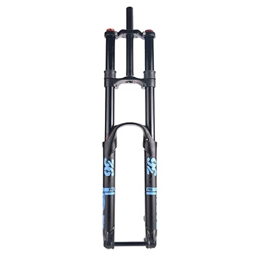 Tenedores de bicicleta de montaña : SHENYI MTB DH Bike Air Fork 27.5 29er Mountain Bike Doble Corona Suspensión Plug 110x2 0 / 110X15mmThru Axle Am ​​Amortiguador de Rebote (Color : 29 Black 110x15mm)