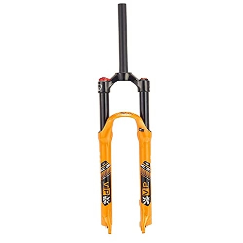 Tenedores de bicicleta de montaña : SHHMA Horquillas de suspensión para Bicicleta de montaña, Tubo Interior Negro con Bloqueo de Control de Hombro de Horquilla Delantera para Bicicleta MTB, Naranja, 29 Inch