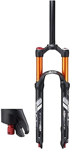 Tenedores de bicicleta de montaña : SJHFG Horquilla Forks de suspensión de Bicicleta de montaña, 27 Pulgadas de 27.5 Pulgadas de aleación de cámara de Aire Doble MTB Bicicleta de bifurcación Delantera 1-1 / 8" Horquilla Suspensión