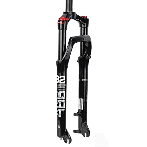 Tenedores de bicicleta de montaña : SLRMKK BMX Fat Fork 26 Pulgadas Bicicleta Suspensión neumática MTB Freno de Disco Nieve Horquilla de Bicicleta 1-1 / 8"Viaje 105mm QR para neumático de 4, 0
