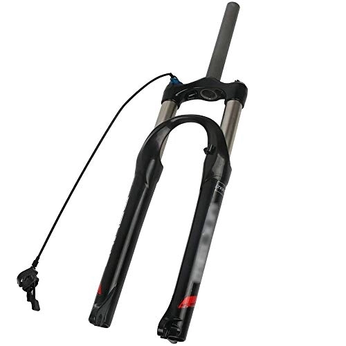 Tenedores de bicicleta de montaña : SLRMKK Horquilla de suspensión de Bicicleta, 26 Pulgadas Horquilla Delantera de Bicicleta de montaña Horquilla Delantera de Bicicleta, Control de Cables / Horquilla de suspensión de presión de Aire /